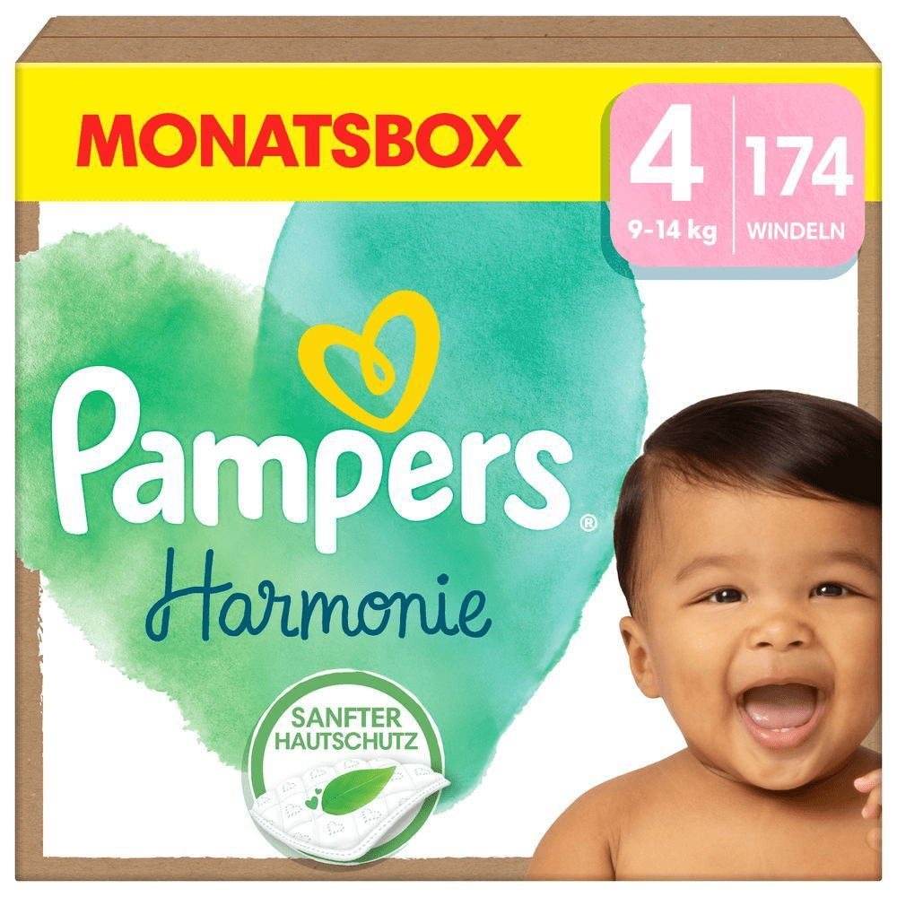 Bild: Pampers Harmonie Windeln, Größe 4, 9kg - 14kg 