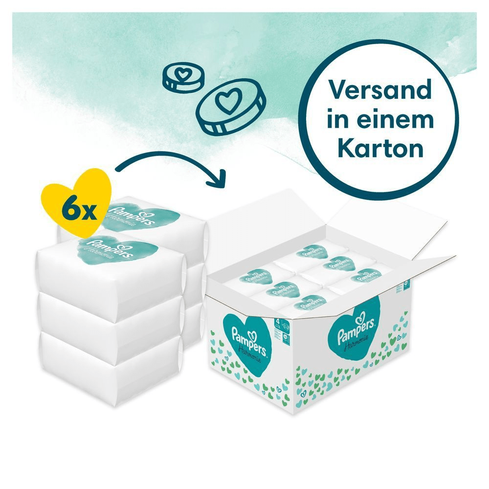 Bild: Pampers Harmonie Windeln, Größe 4, 9kg - 14kg 