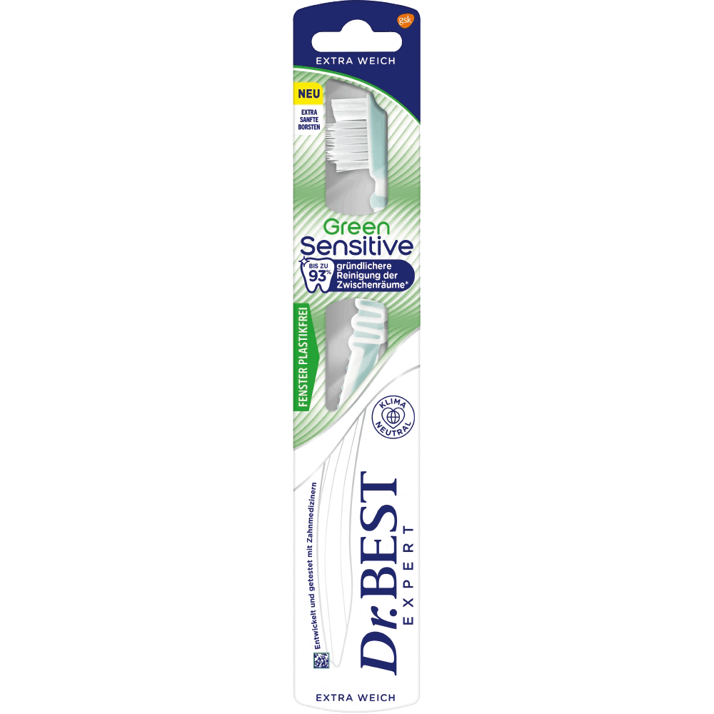 Bild: Dr. BEST Zahnbürste Green Clean Sensitive extra weich 