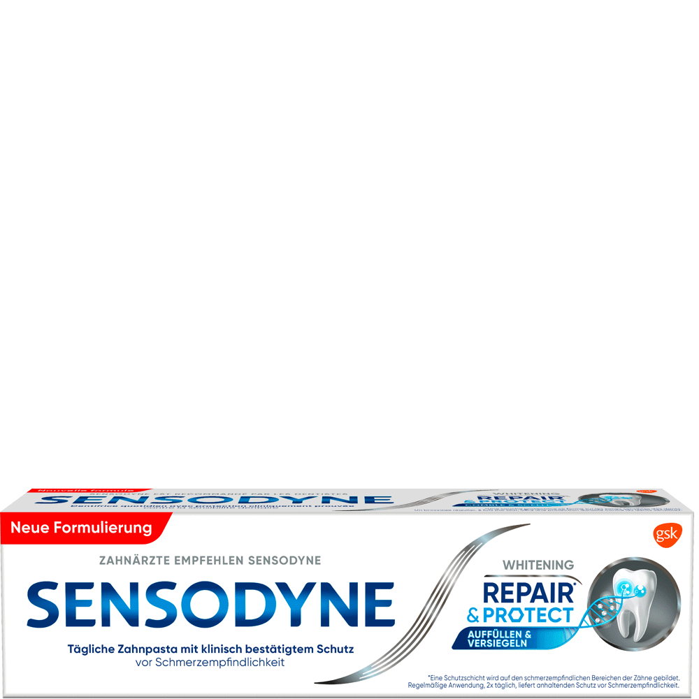 Bild: SENSODYNE Repair & Protect Whitening Zahncreme 