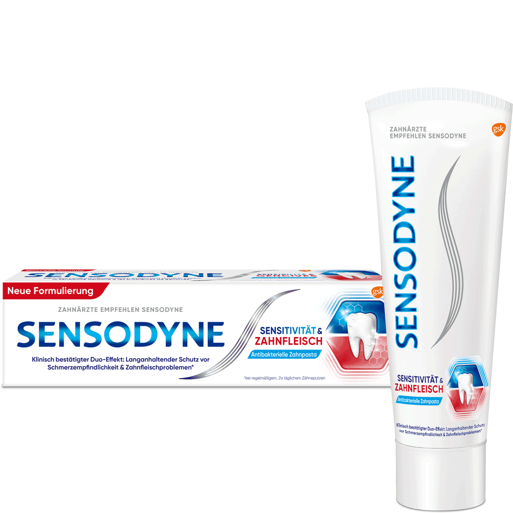 Bild: SENSODYNE Zahncreme Sensitivität & Zahnfleisch 