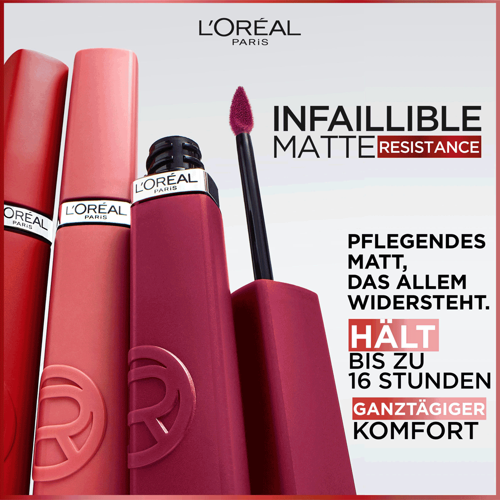 Bild: L'ORÉAL PARIS Infaillible Matte Resistance 16H Lippenstift 115