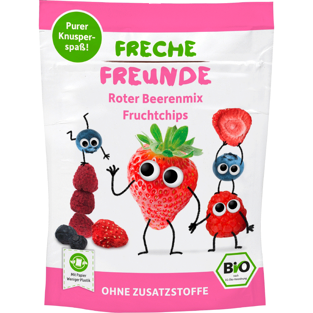 Bild: Freche Freunde Fruchtchips Beerenmix 