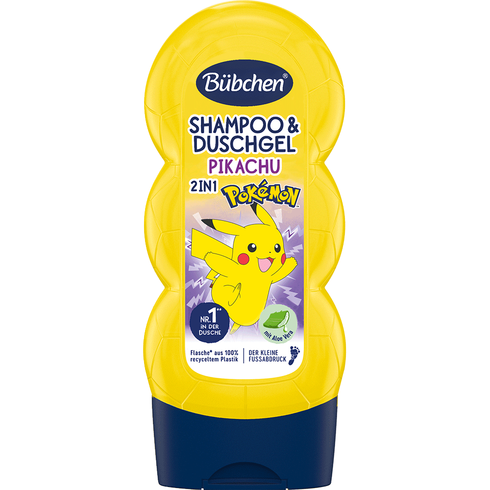 Bild: Bübchen 2in1 Shampoo und Duschgel Pikachu 