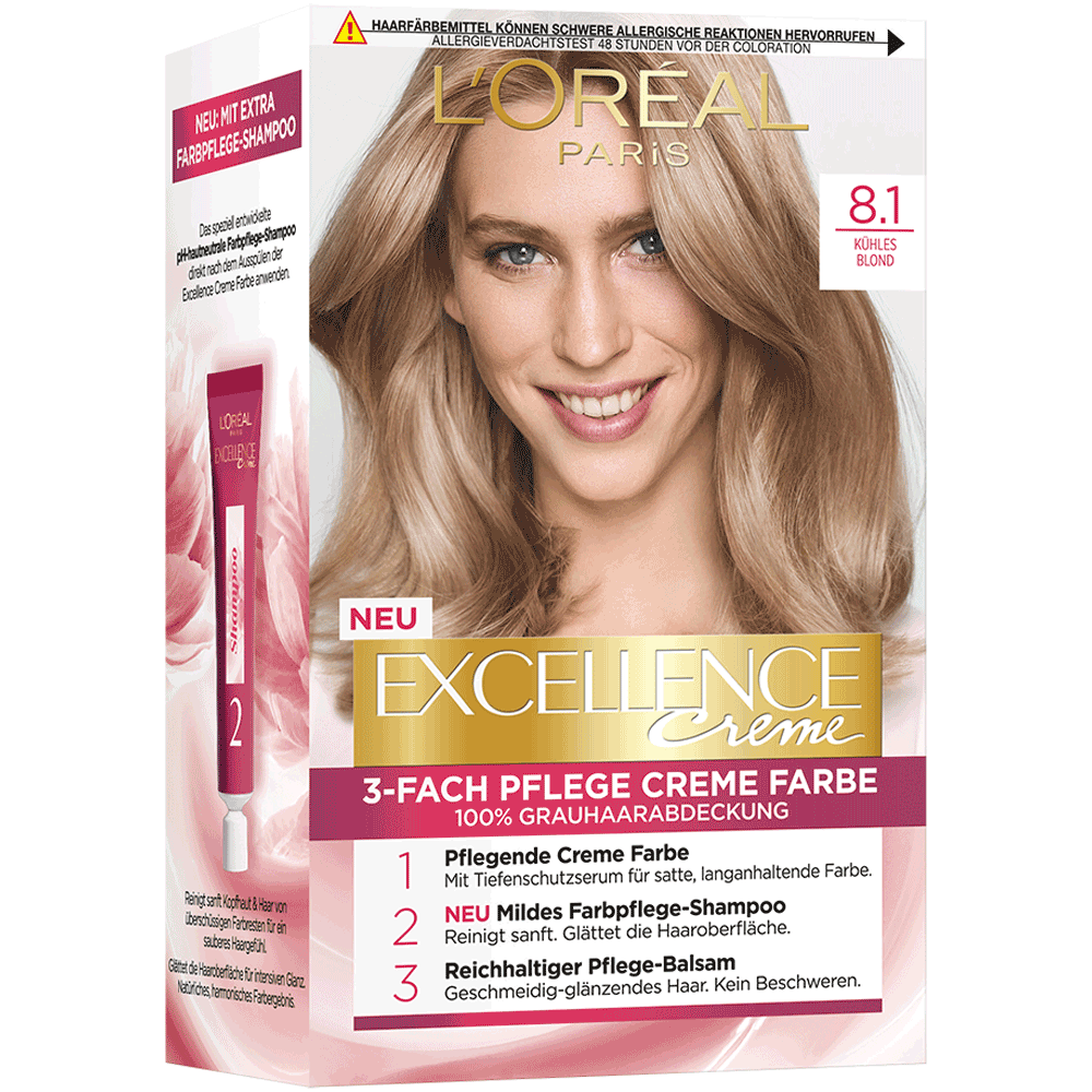 Bild: L'ORÉAL PARIS Excellence Creme-Coloration 8.1