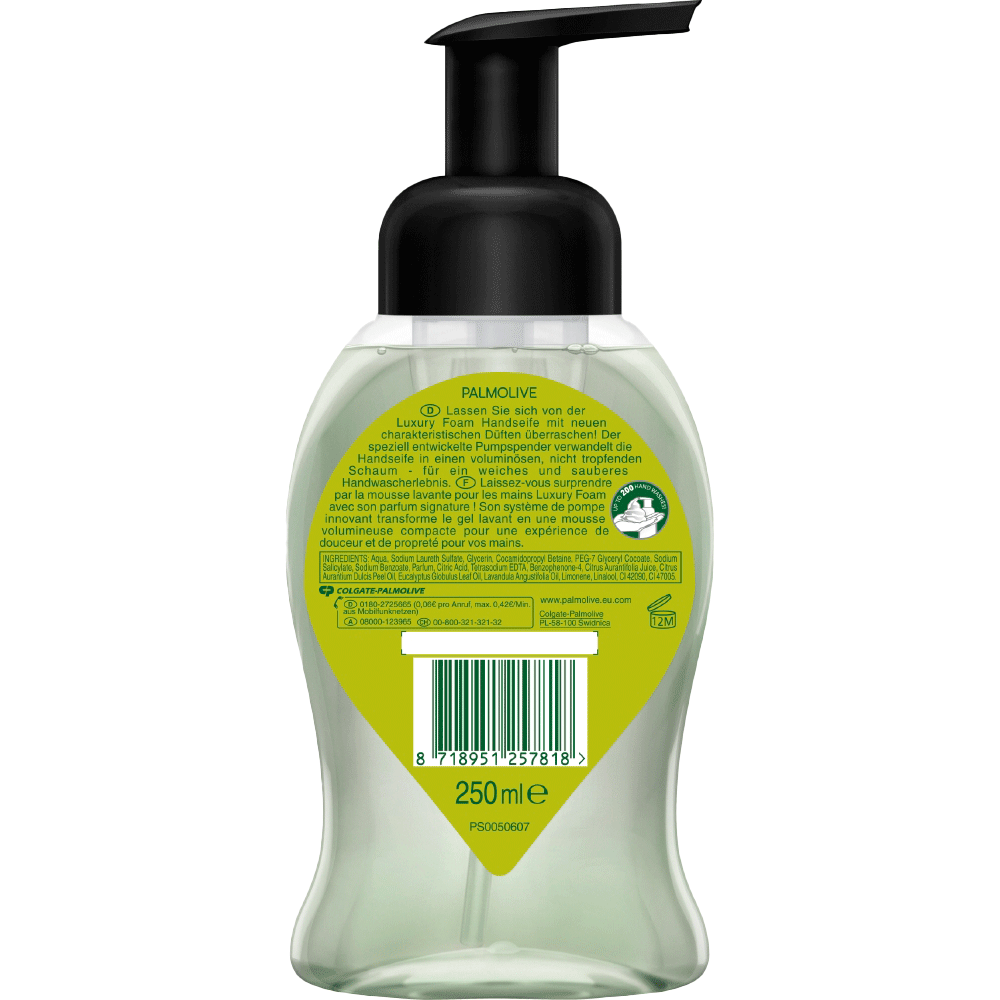 Bild: Palmolive Luxury Foam Schaum-Handseife Limette & Passionsfrucht 