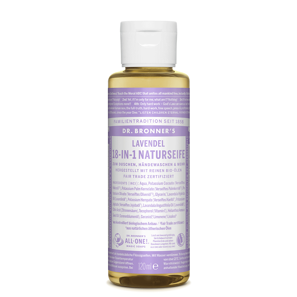 Bild: Dr. Bronner's 18-in-1 Naturseife Lavendel 