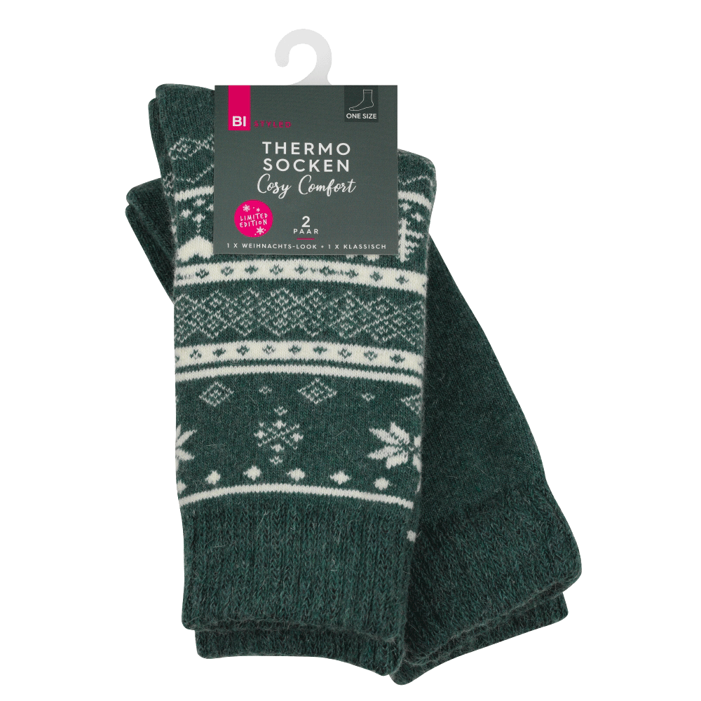 Bild: BI STYLED Thermosocken Cosy Comfort Grün