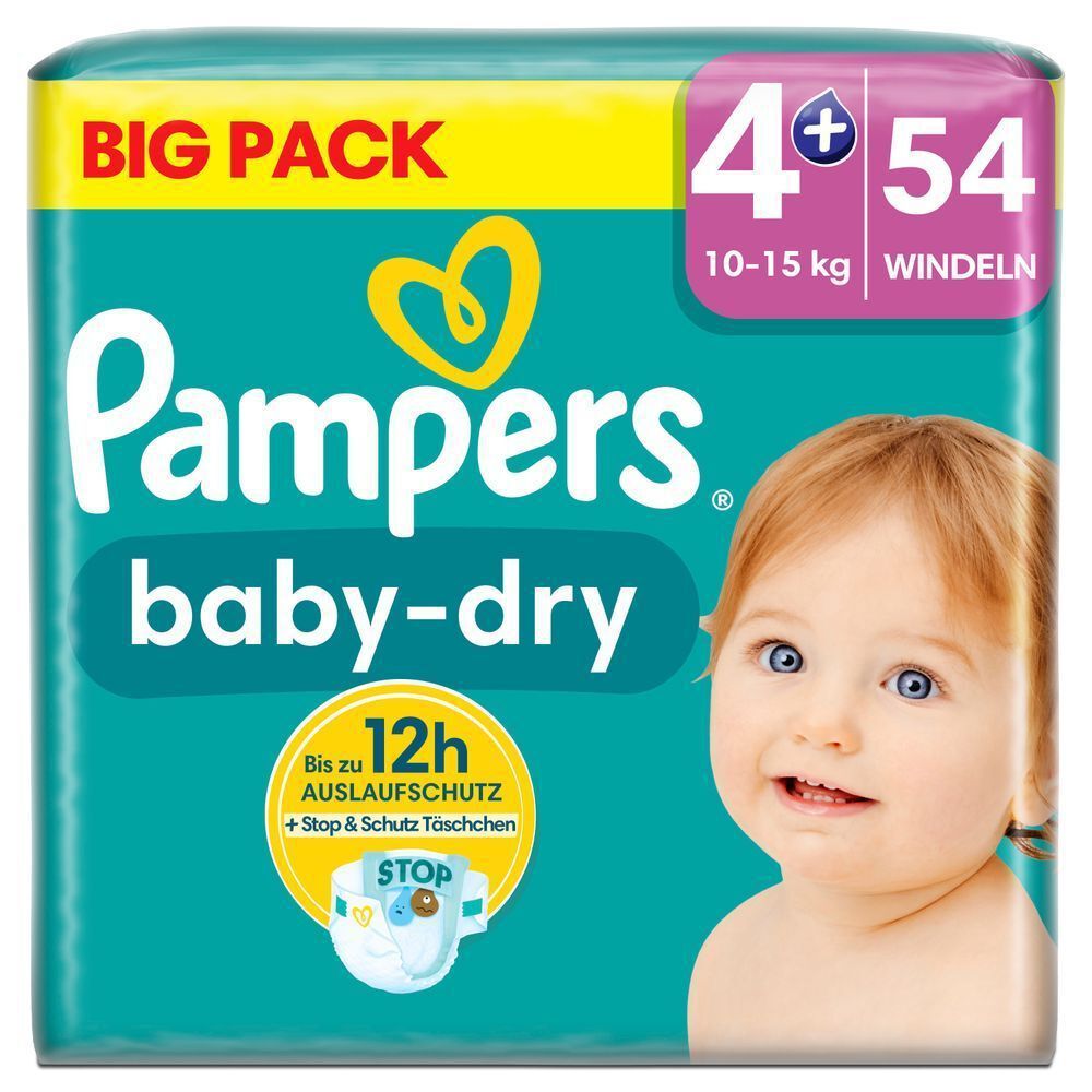 Bild: Pampers Baby-Dry Größe 4+,BIG PACK 