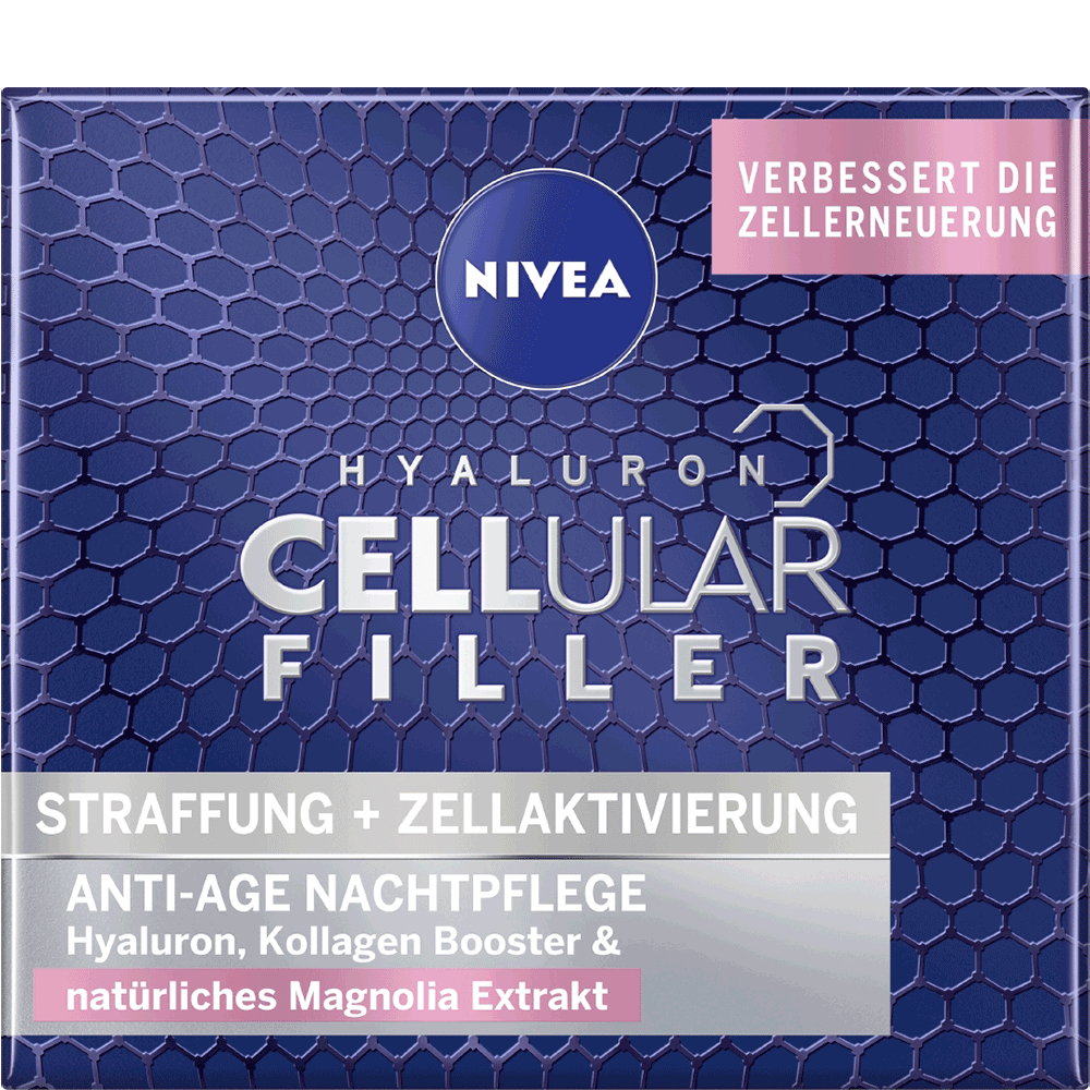 Bild: NIVEA Hyaluron Cellular Filler + Straffung Nachtpflege 