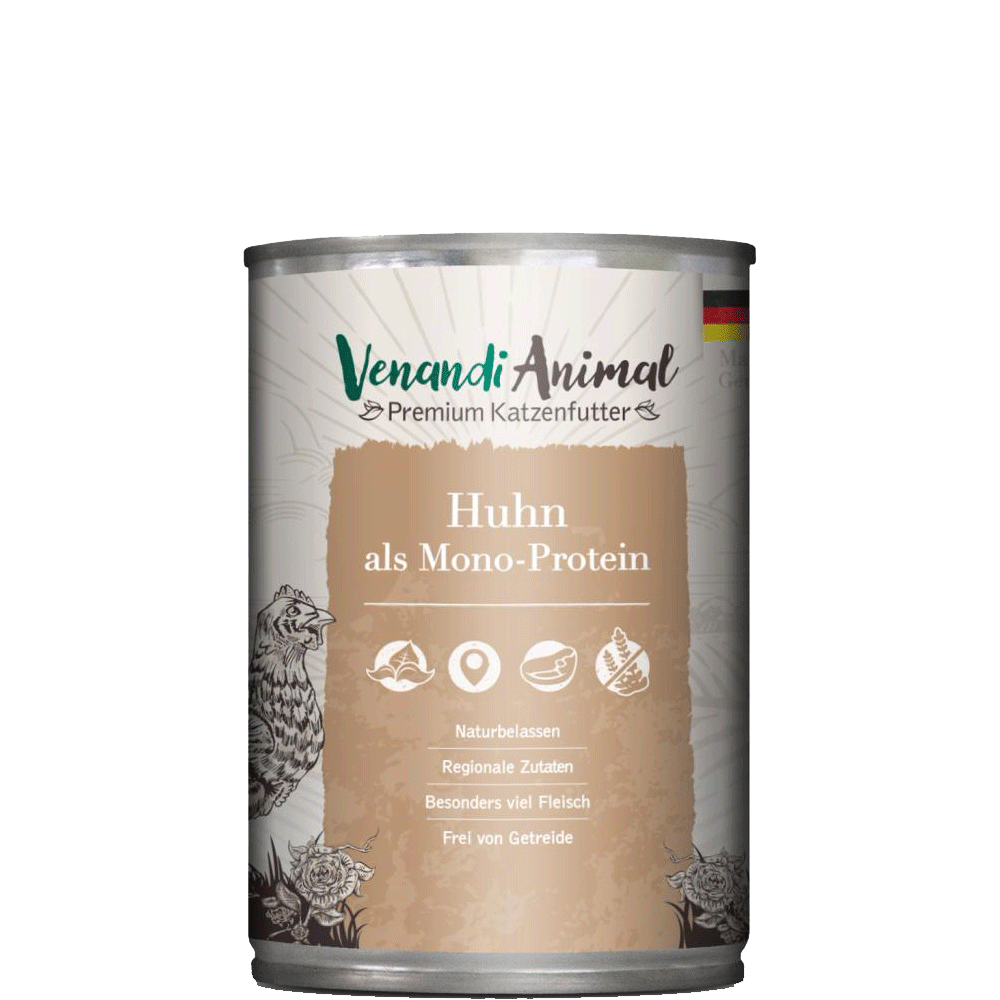 Bild: Venandi Animal Huhn als Monoprotein 