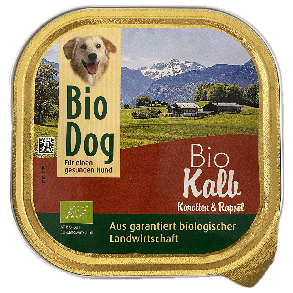 Bild: Bio Dog Bio Kalb mit Karotten & Rapsöl 