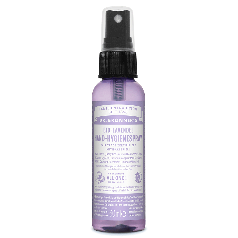 Bild: Dr. Bronner's Handhygienespray Lavendel 