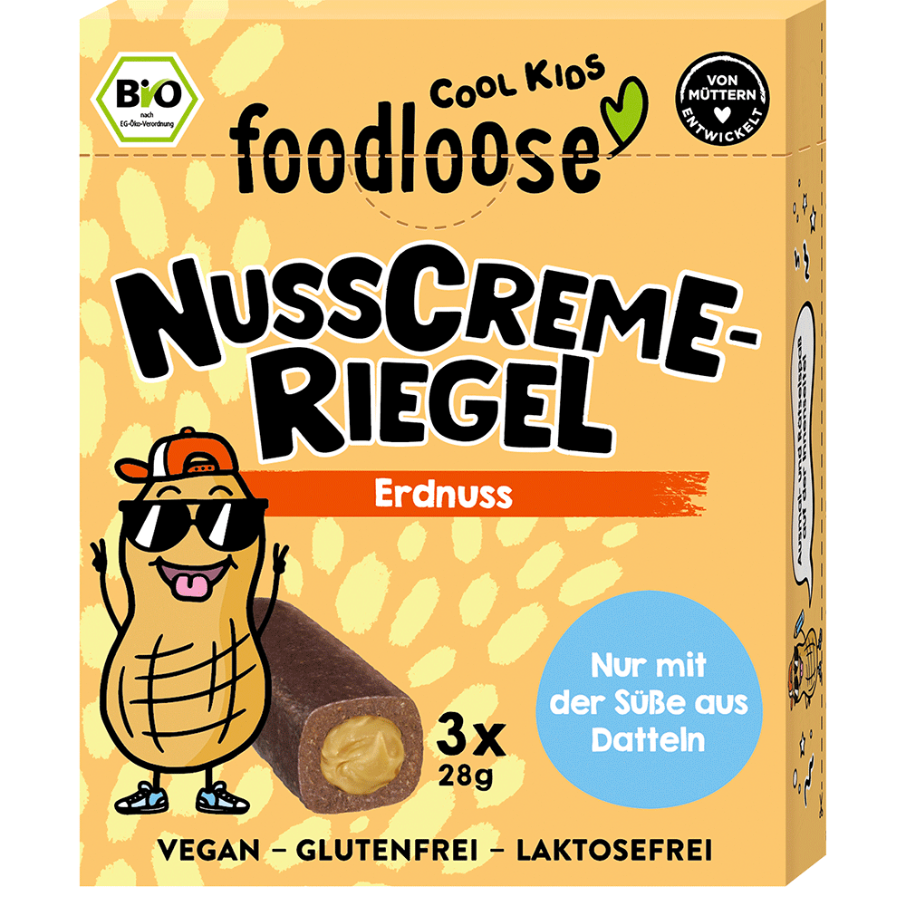 Bild: Foodloose Nusscremeriegel Erdnuss 