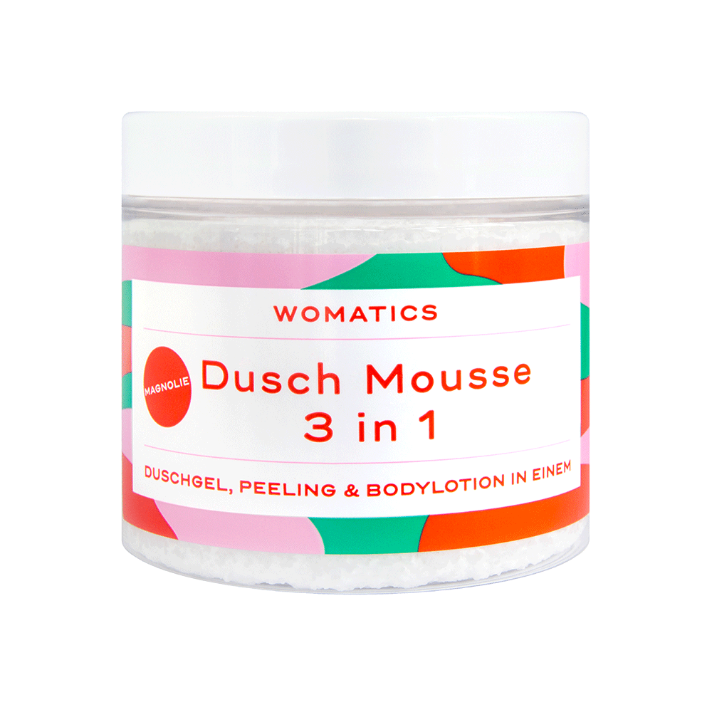 Bild: Womatics 3in1 Dusch Mousse Magnolie 