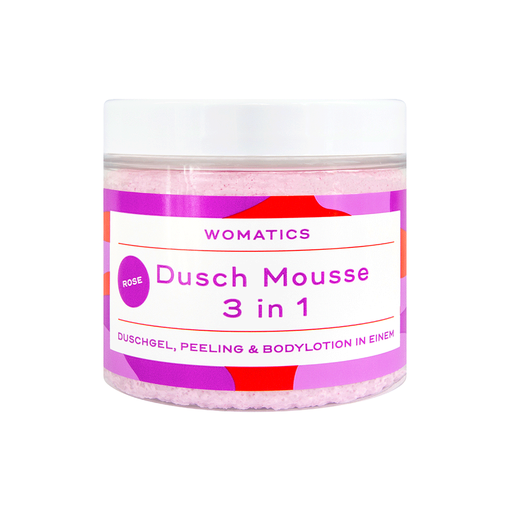 Bild: Womatics 3in1 Dusch Mousse Rose 