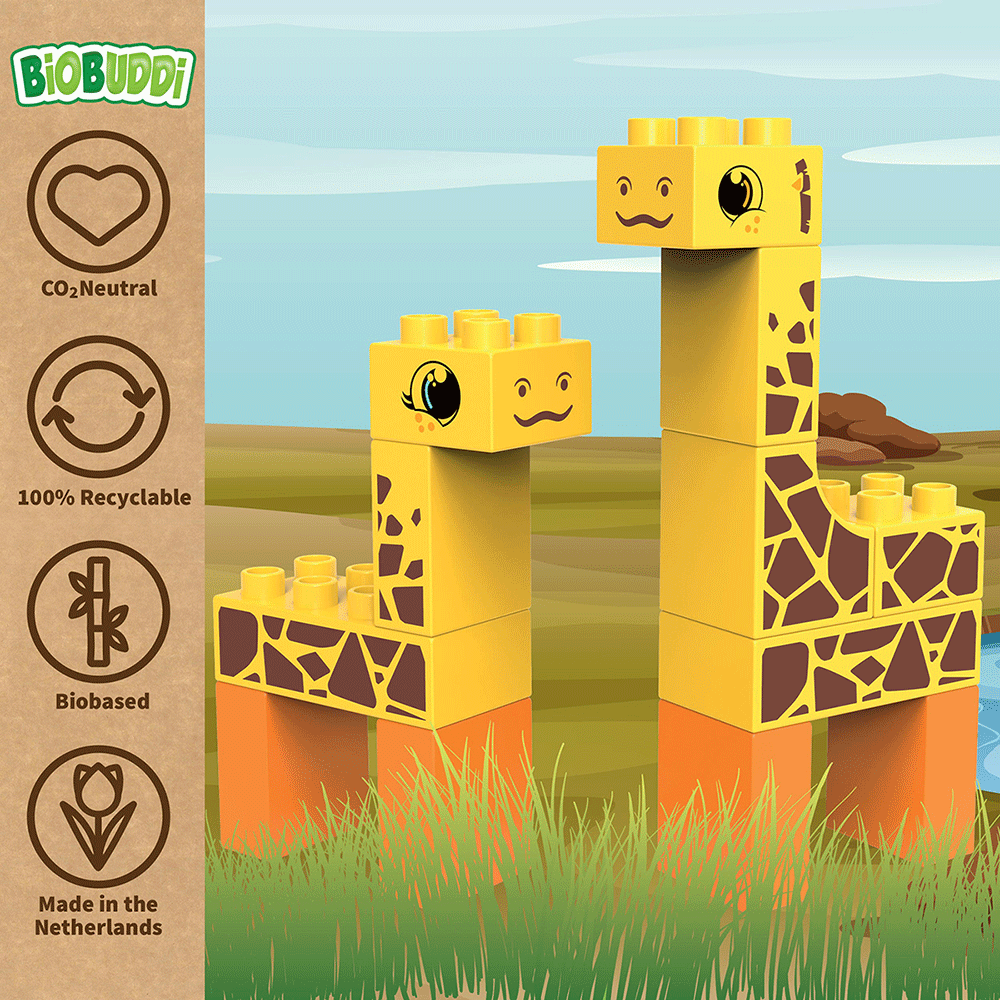 Bild: BiOBUDDi Bio-Bausteine Giraffe 