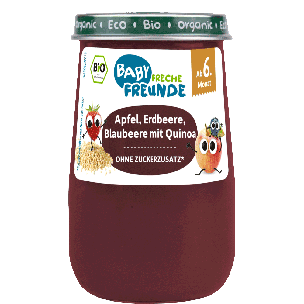 Bild: Freche Freunde Bio Gläschen Blaubeere & Quinoa 