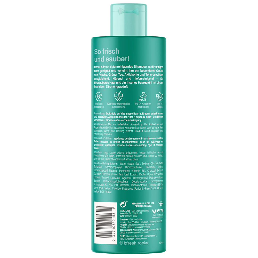 Bild: b.Fresh Tiefenreinigendes Detox Shampoo 