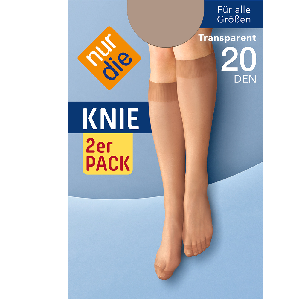 Bild: nur die Knie 2er Pack 20 DEN perle