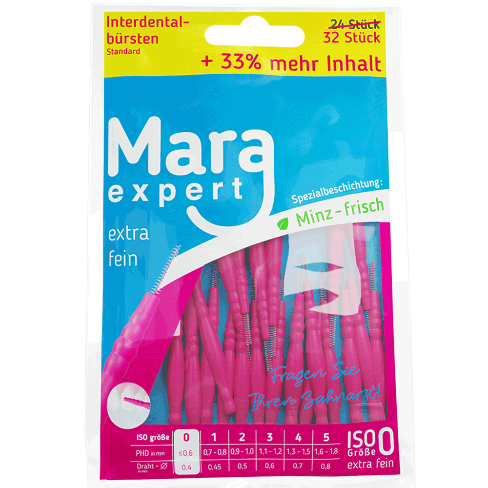 Bild: MARA expert Interdentalbürsten Standard Größe 0 extra fein 