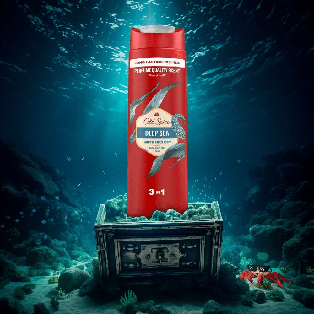 Bild: Old Spice Deep Sea 3-in-1 Duschgel &amp; Shampoo für Männer 