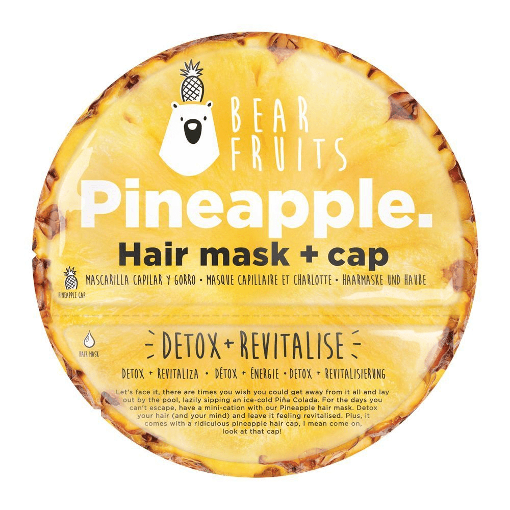 Bild: Bear Fruits Pineapple Haarmaske mit Haube 