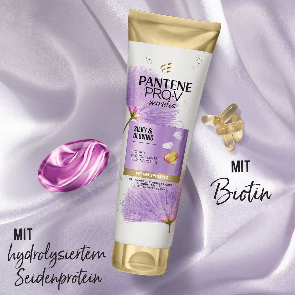 Bild: PANTENE PRO-V Pro-V Silky & Glowing Pflegespülung 