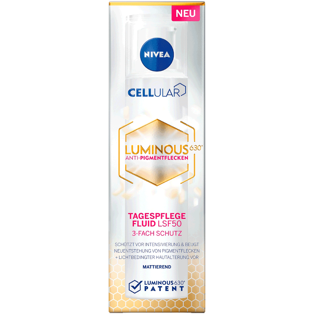 Bild: NIVEA Cellular Luminous630 Anti-Pigmentflecken Tagespflege Fluid LSF 50 40ml 