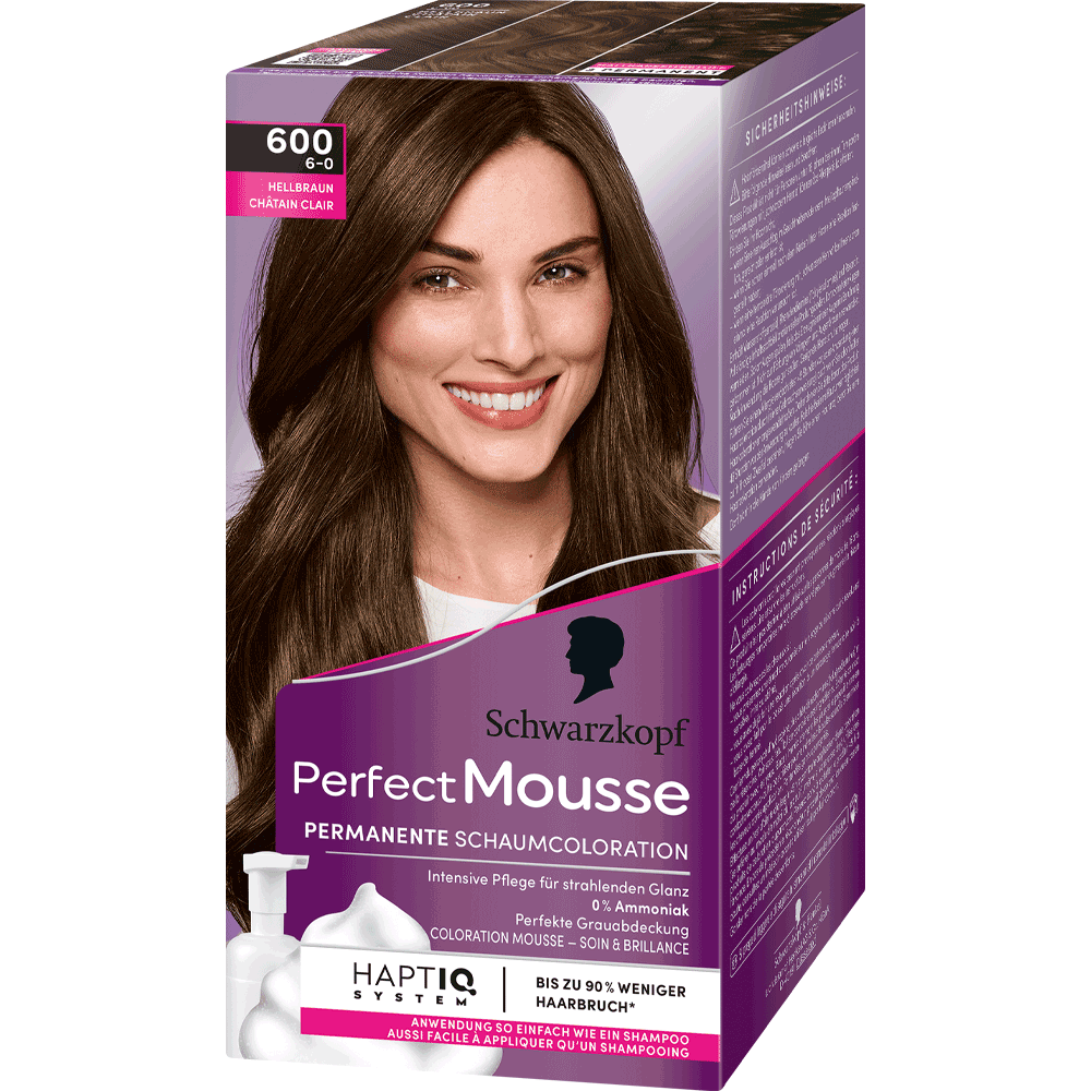 Bild: Schwarzkopf Perfect Mousse Permanente Farbe hellbraun