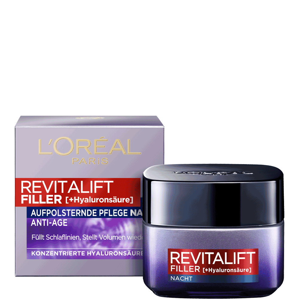 Bild: L'ORÉAL PARIS Revitalift Filler Anti-Age Nachtpflege 