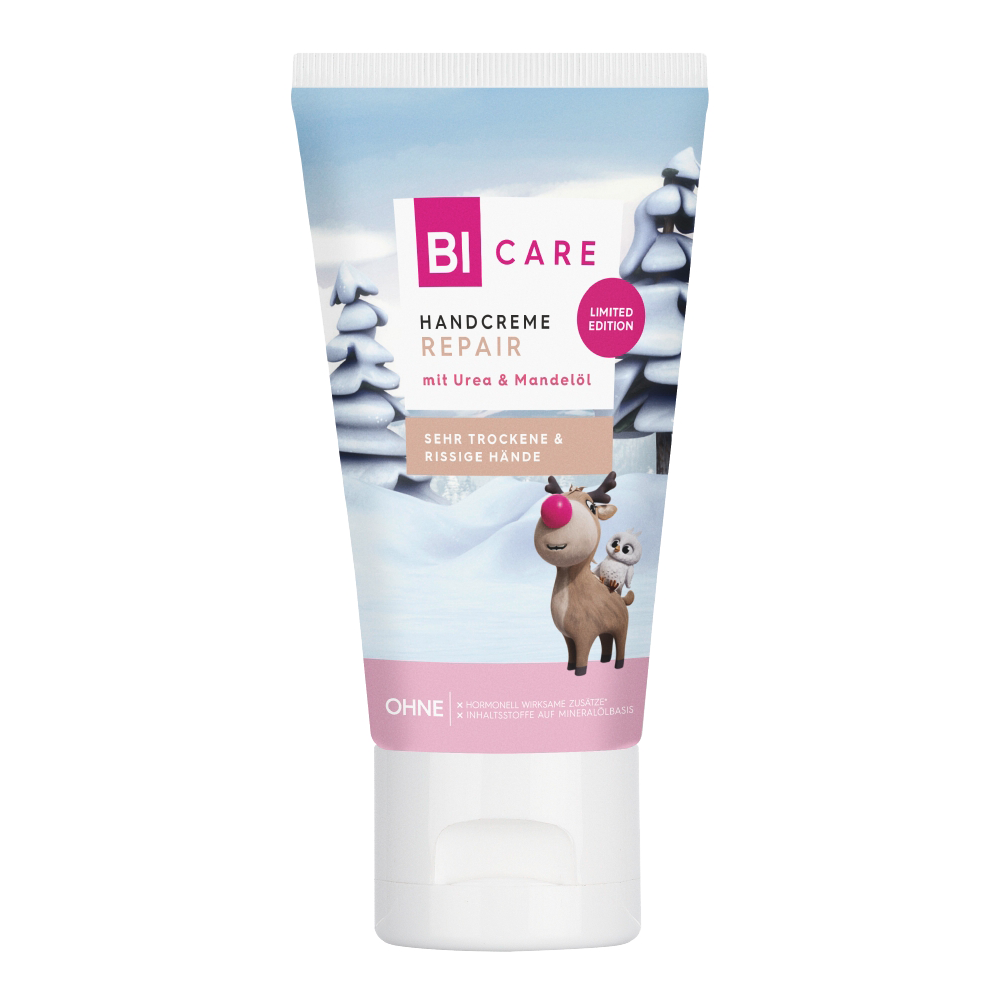 Bild: BI CARE Handcreme Repair Rosi Limited Edition 