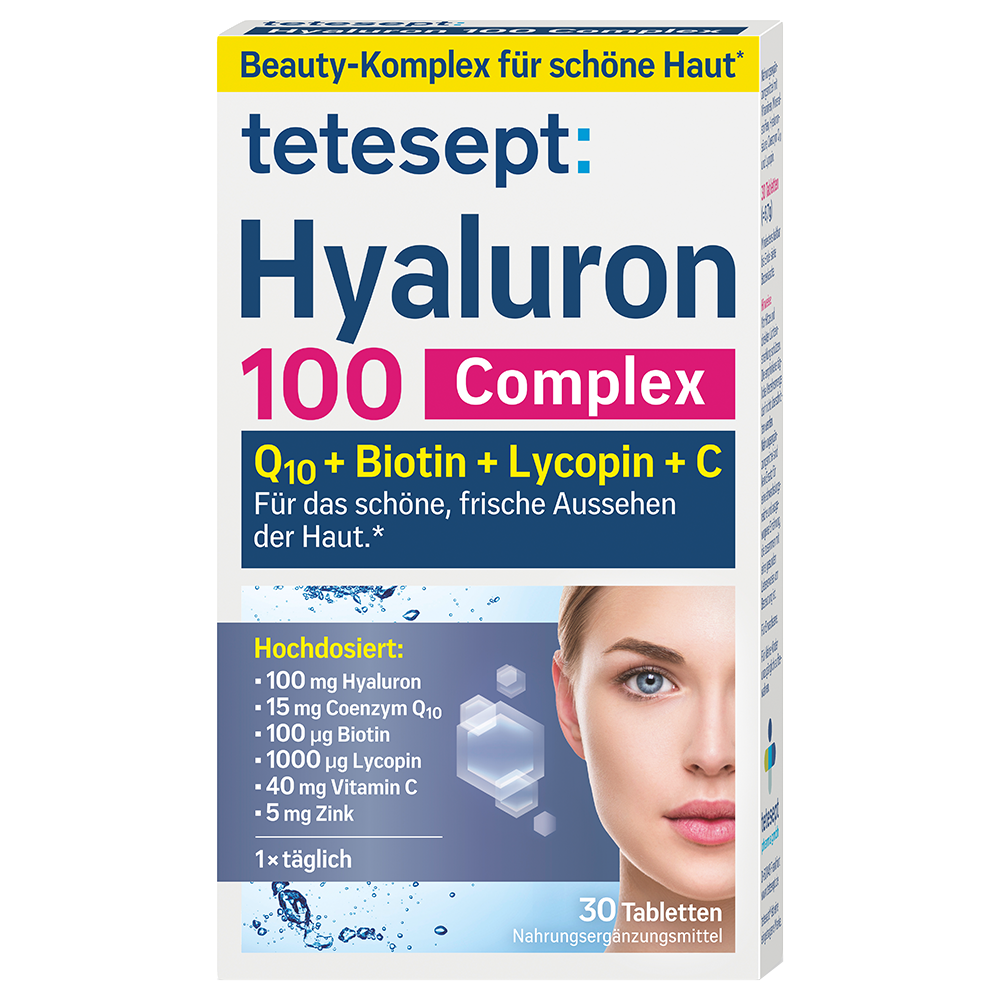 Bild: tetesept: Hyaluron 100 Complex 