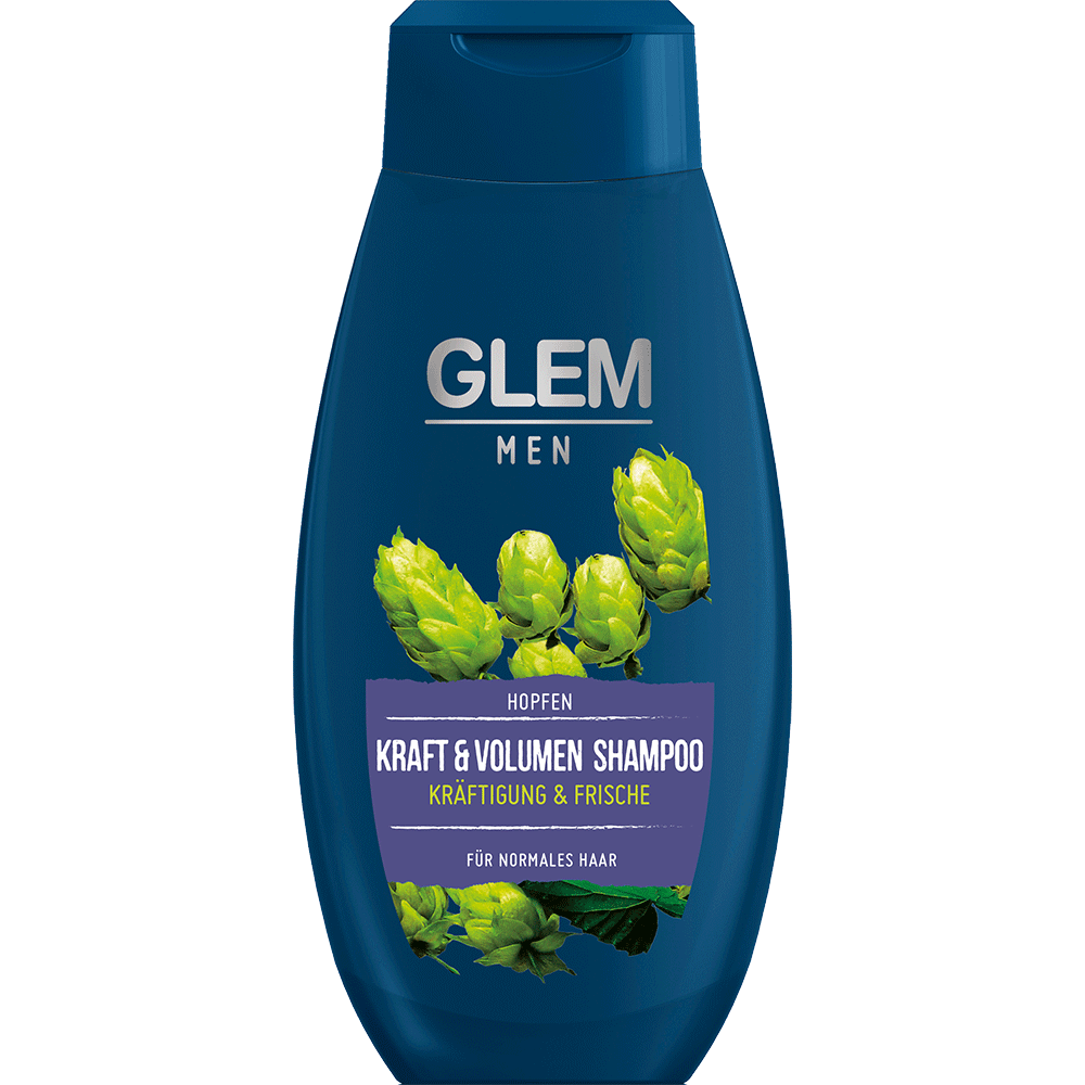 Bild: GlemVital Men Shampoo Kraft und Volumen Hopfen 