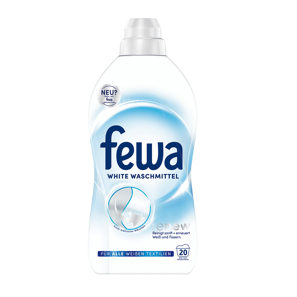 Bild: Fewa Renew Flüssigwaschmittel Weiss 