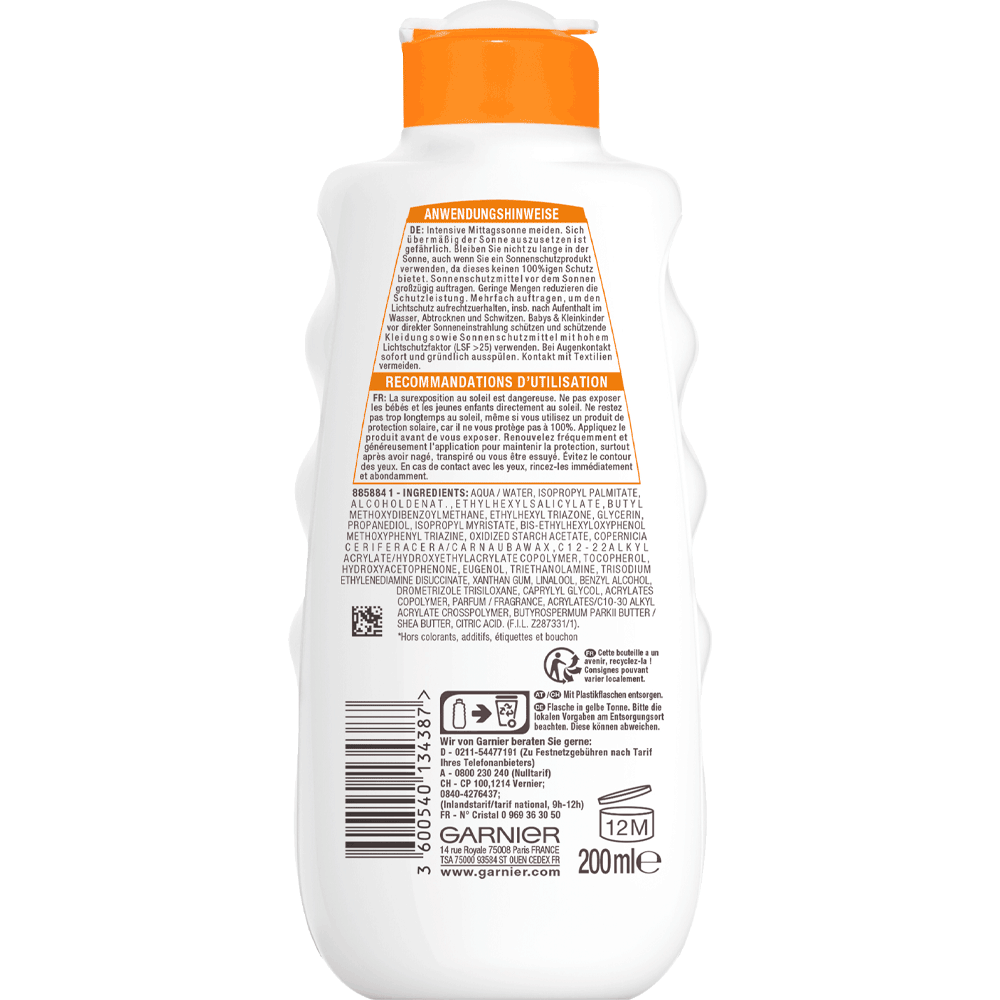 Bild: GARNIER AMBRE SOLAIRE Sonnenmilch LSF 30 