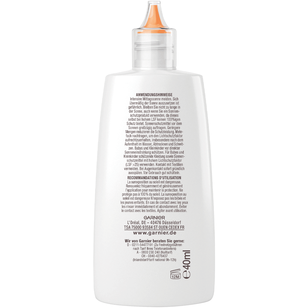 Bild: GARNIER AMBRE SOLAIRE Sonnenschutzfluid Niacinamid LSF50+ 