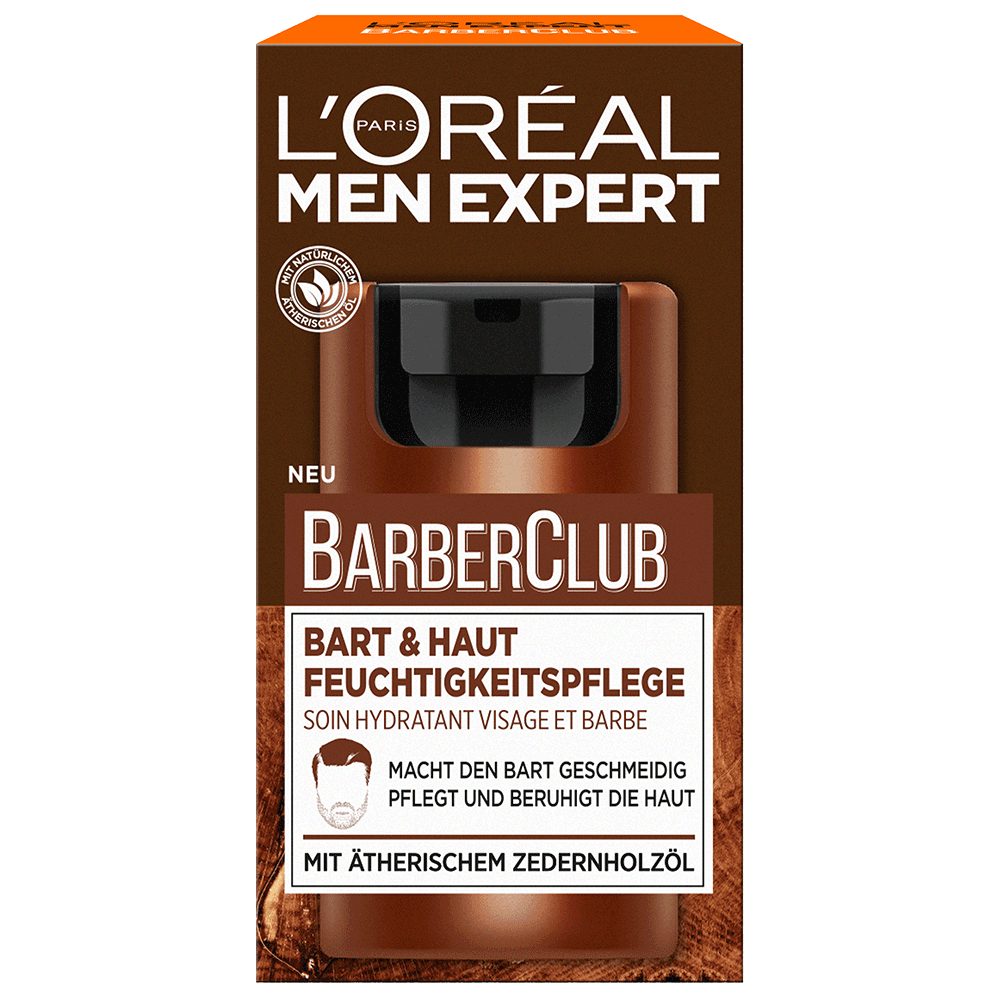 Bild: L'ORÉAL PARIS MEN EXPERT Barber Club: Bart & Haut Feuchtigkeitspflege 