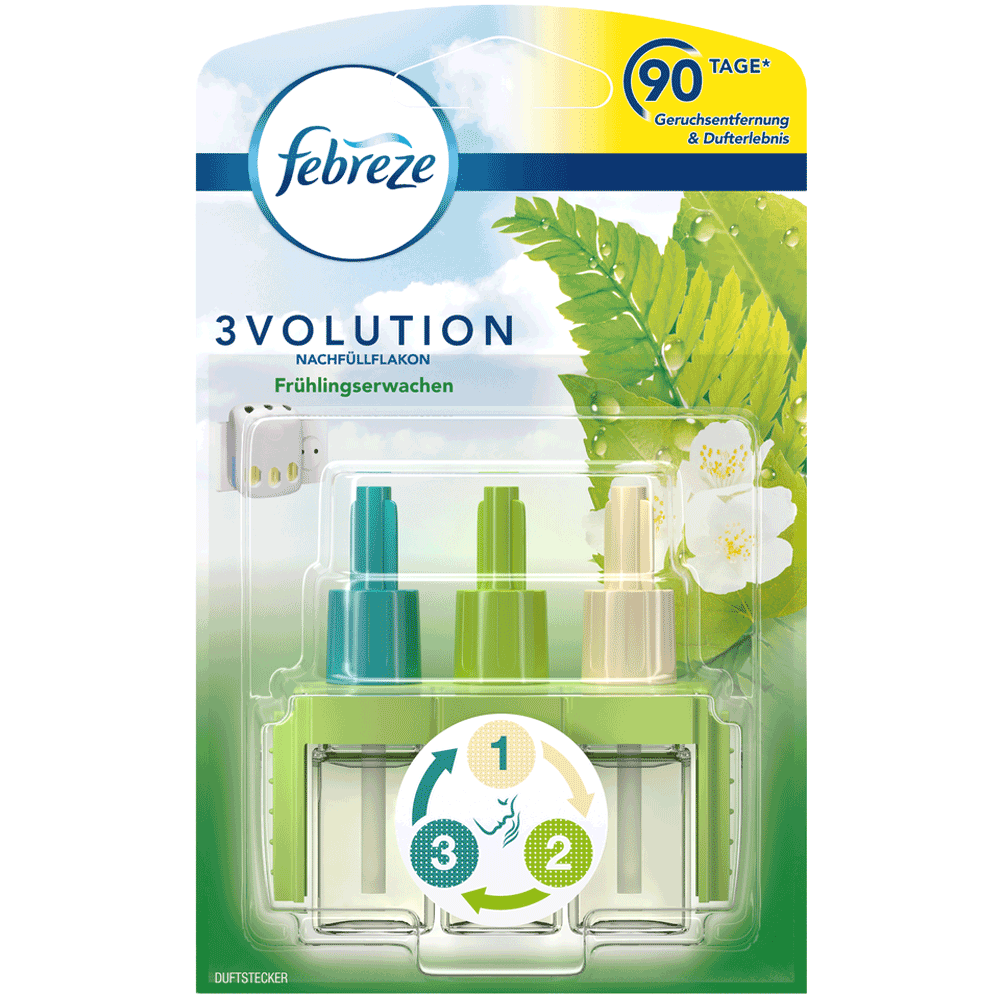 Bild: Febreze 3Volution Frühlingserwachen Duftstecker Nachfüllflakon 