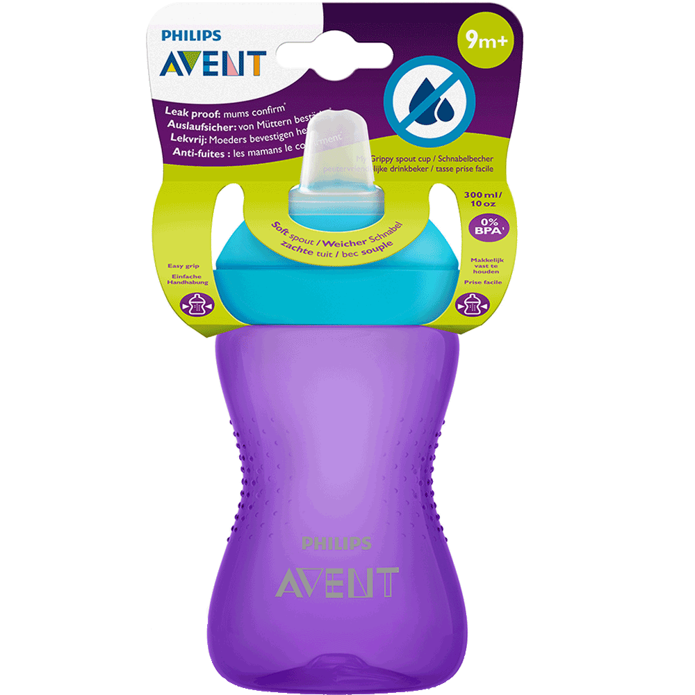 Bild: PHILIPS AVENT Schnabelbecher, 300ml, 9 Monate+, weich, lila, 