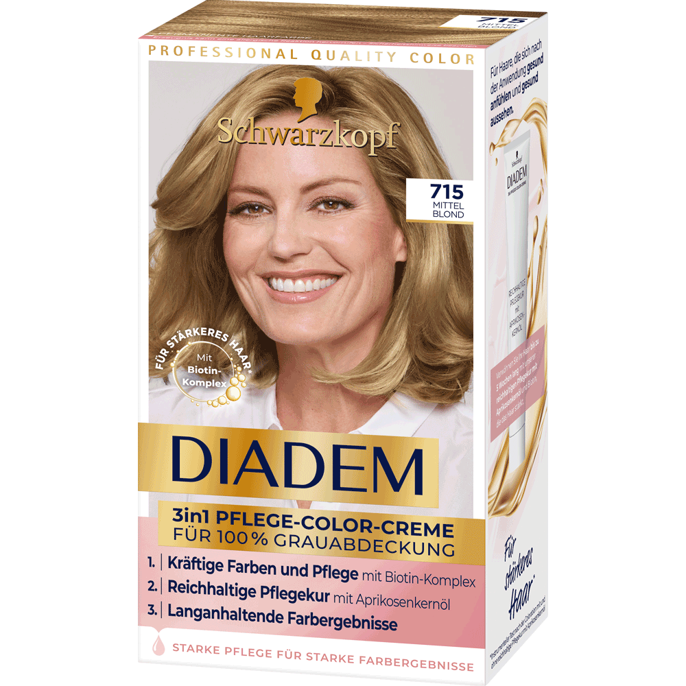 Bild: Schwarzkopf Diadem Seiden-Color-Creme mittelblond