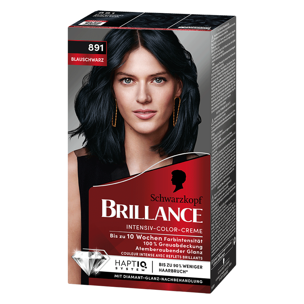 Bild: Schwarzkopf BRILLANCE Intensiv-Color-Creme blauschwarz