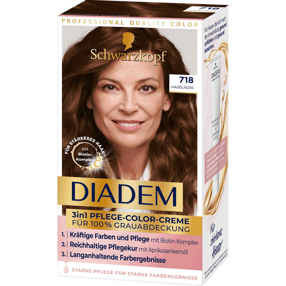 Bild: Schwarzkopf Diadem Seiden-Color-Creme haselnuss