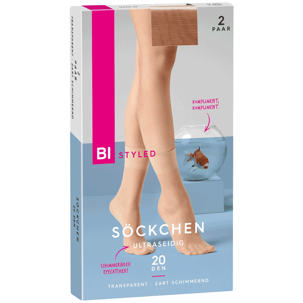 Bild: BI STYLED Söckchen ultraseidig 20 DEN make-up