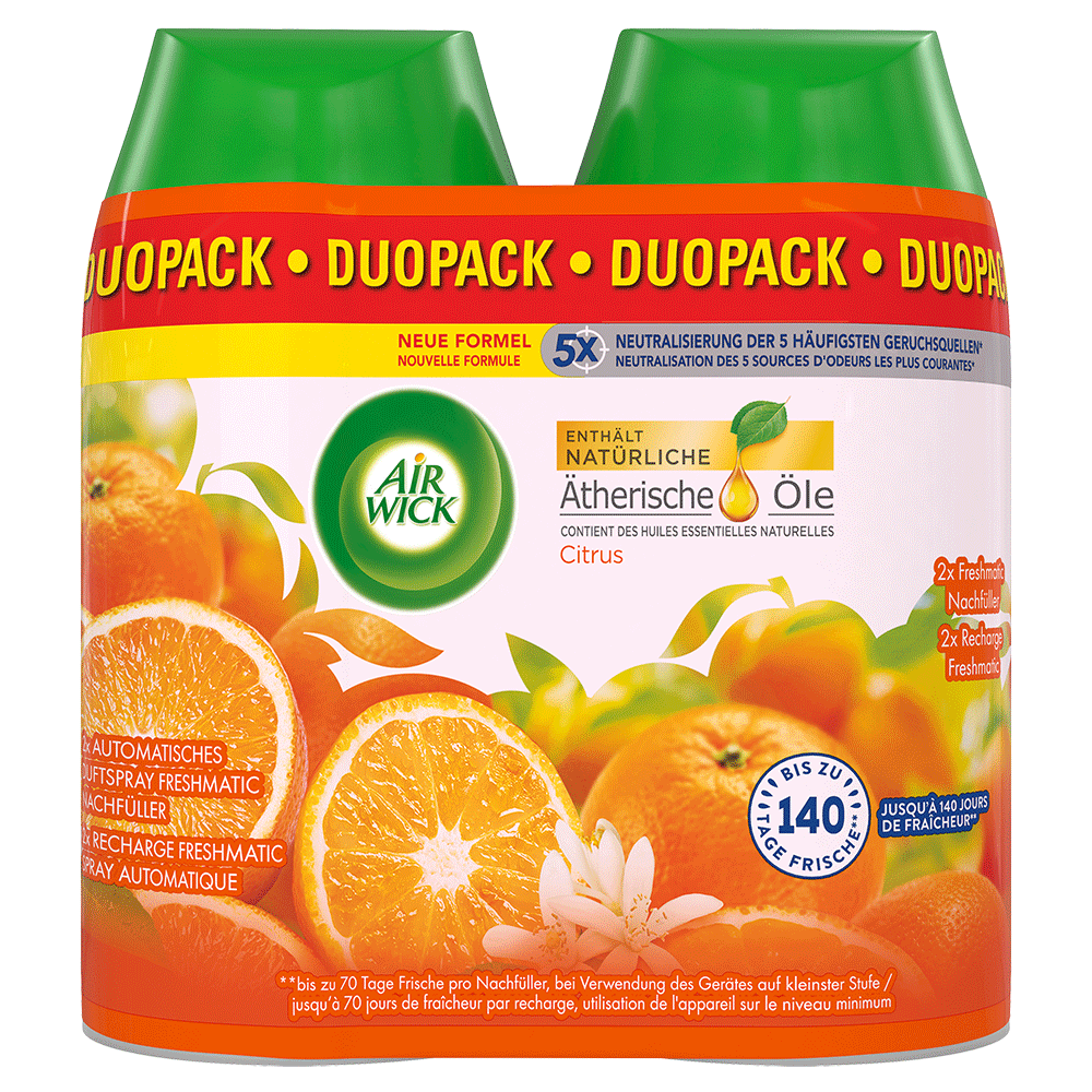 Bild: AIRWICK Automatisches Duftspray Freshmatic Nachfüllung Citrus 