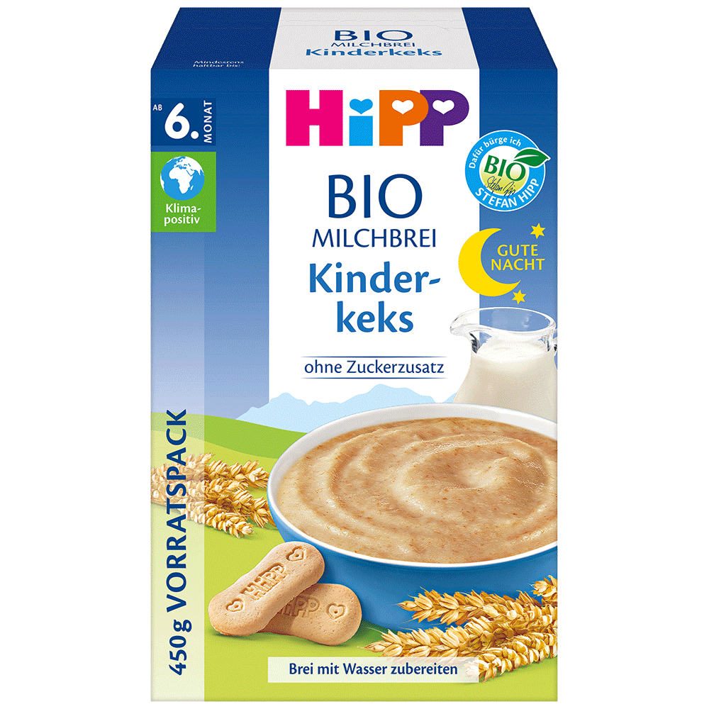 Bild: HiPP Bio Milchbrei Kinderkeks 