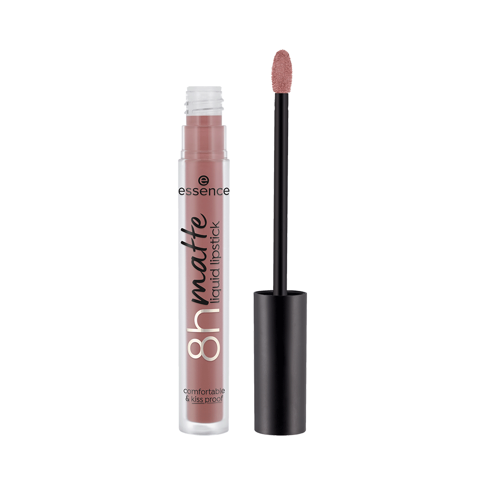 Bild: essence Matte Liquid 8H Lipstick silky hazelnut