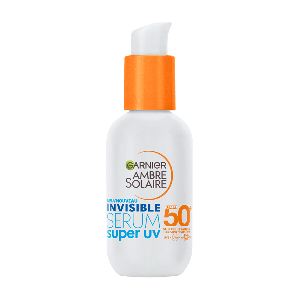 Bild: GARNIER AMBRE SOLAIRE Invisible Serum Super UV Sonnenschutz-Serum LSF 50+ 