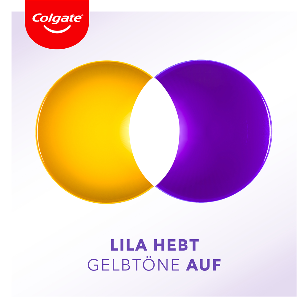 Bild: Colgate Max White Purple Reveal Instant Whitening-Zahnpasta 