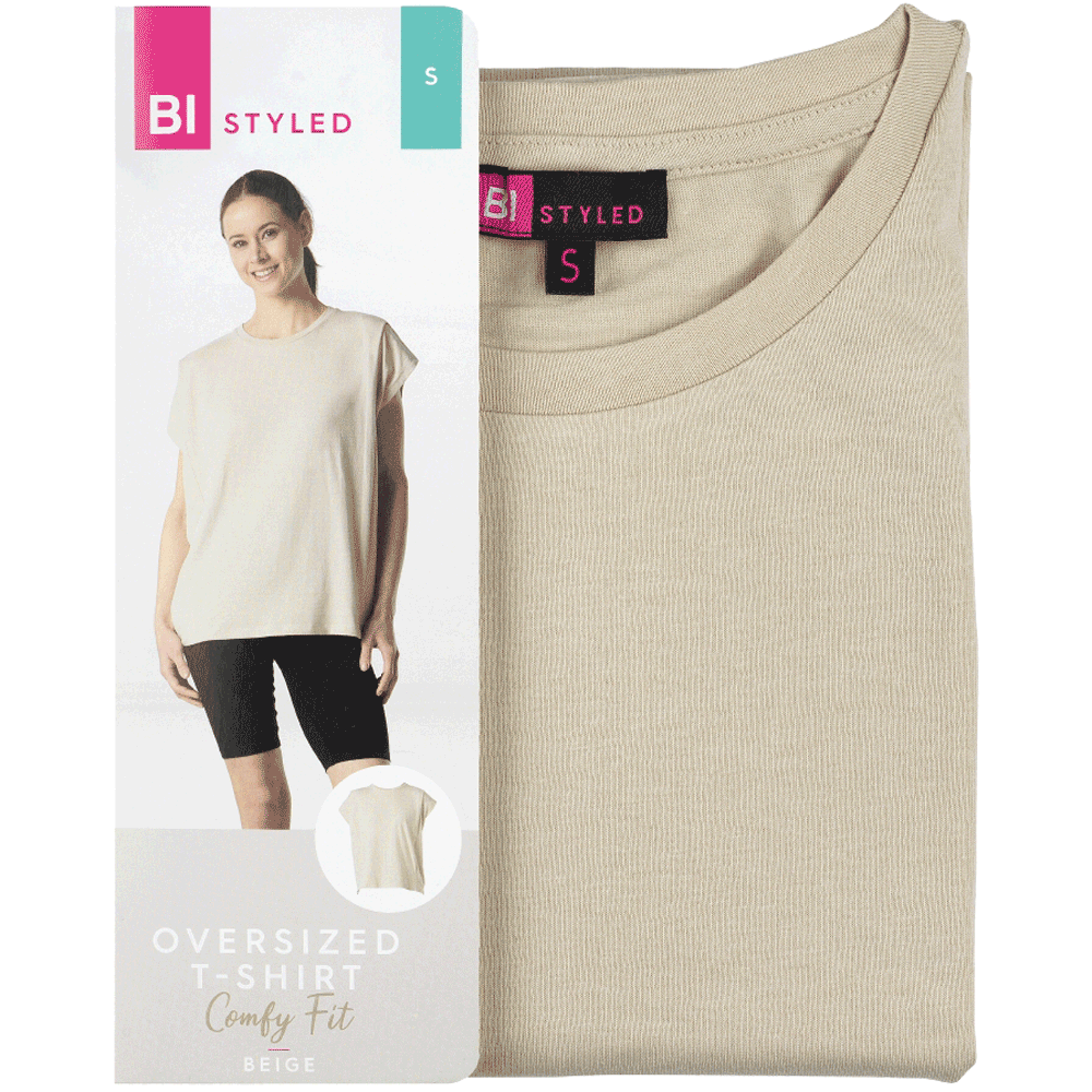 Bild: BI STYLED Oversized T-Shirt beige